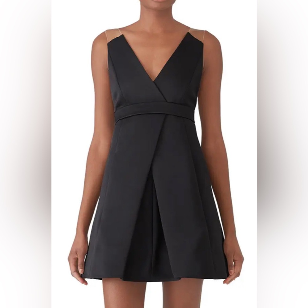 KAUFMANFRANCO Onyx Black Cocktail Dress - Picture 2 of 10